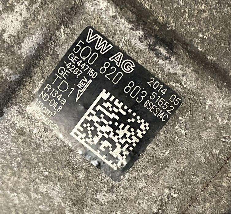 Compresor aer passat b8, Golf 7. 5Q0 820 803