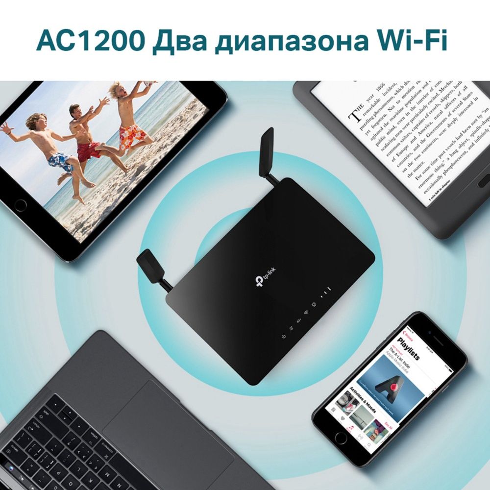 Archer MR400 Двухдиапазонный роутер Wi‑Fi AC1200 с поддержкой 4G LTE