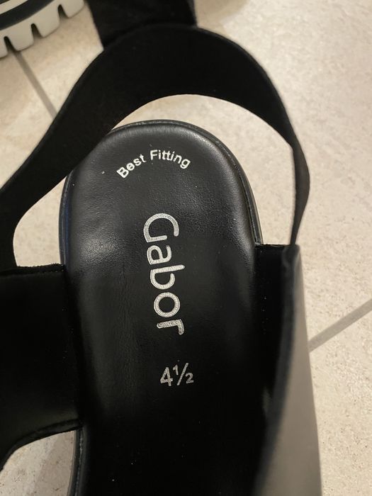 Sandale Gabor, piele, 37 ( 4 1/2), noi