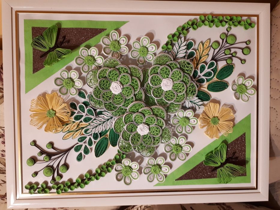 vand tablouri A4 tehnica quilling-rasucitul hartiei