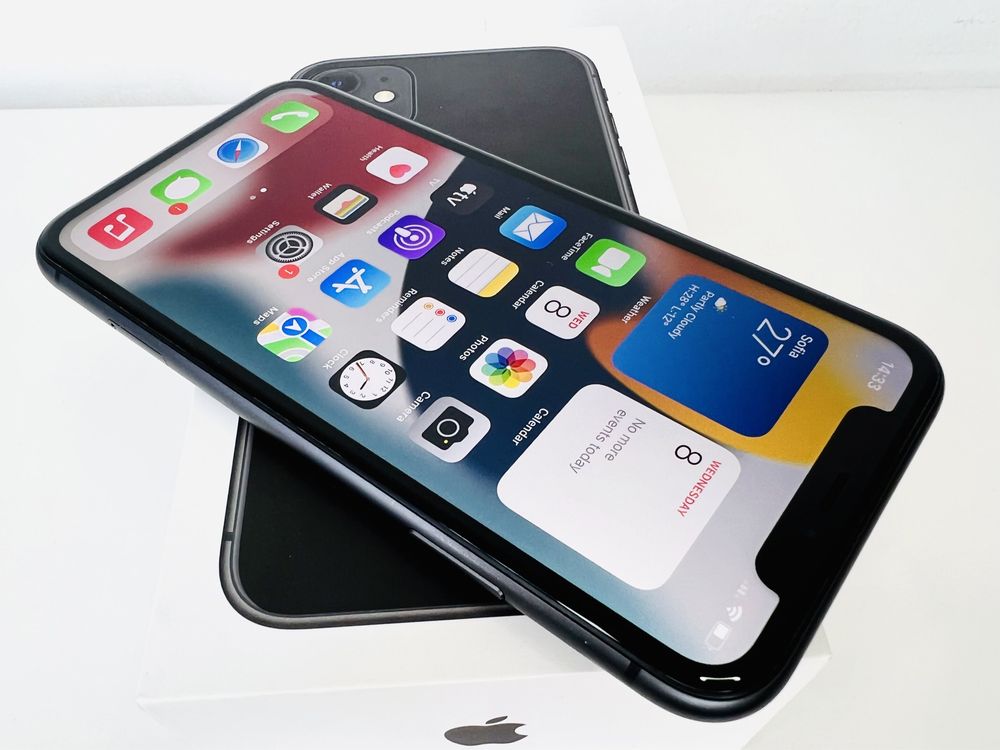 Apple iPhone 11 64GB Black 100% Батерия! Гаранция!