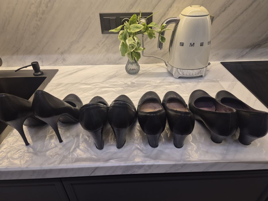 Кожаные туфли фирменные бу