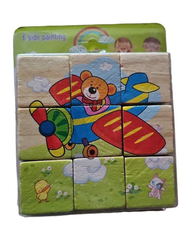 Puzzle Cuburi din lemn