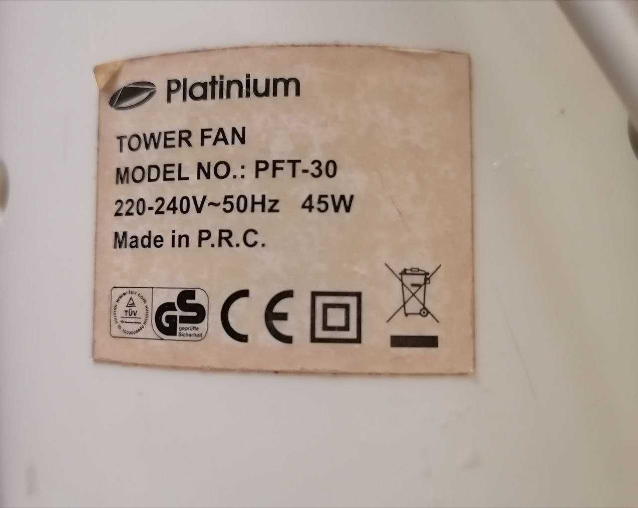 Ventilator vertical Platinium