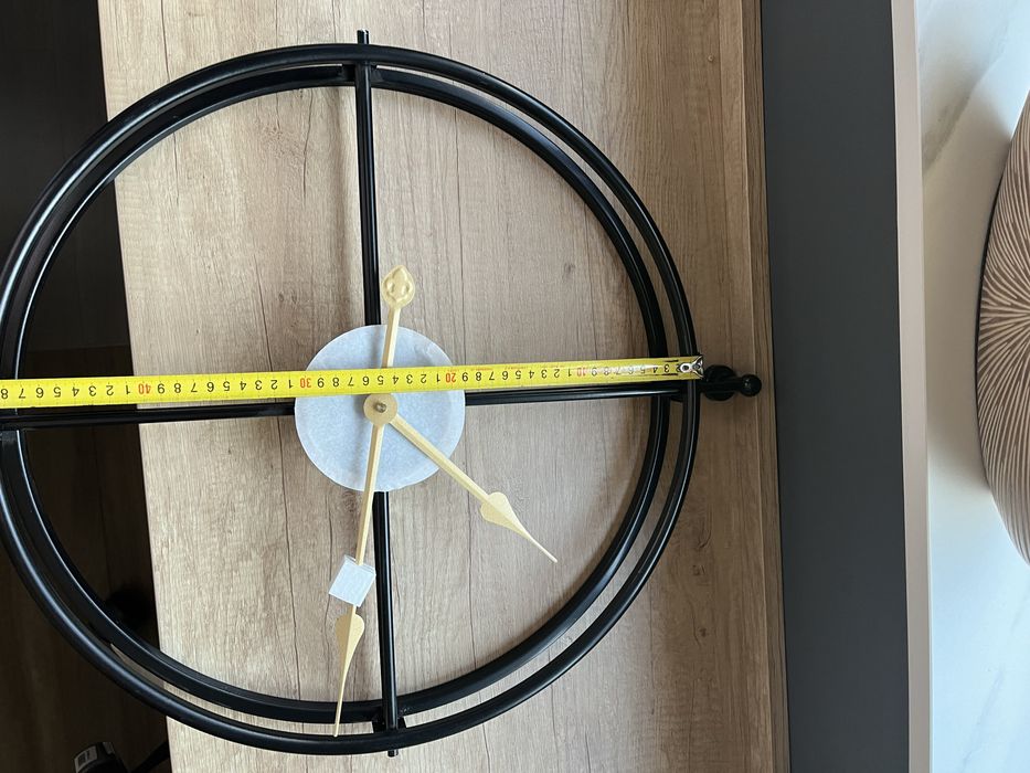 Vand ceas de perete, din metal, 50 cm diametrul