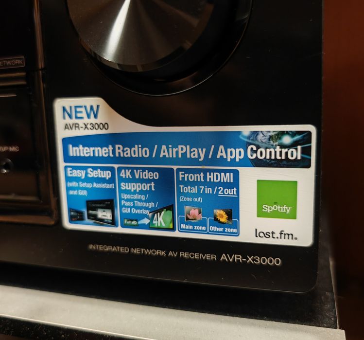 Denon AVR X 3000 HDMI 4K USB 7.2