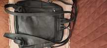 Rucsac office din piele neagra