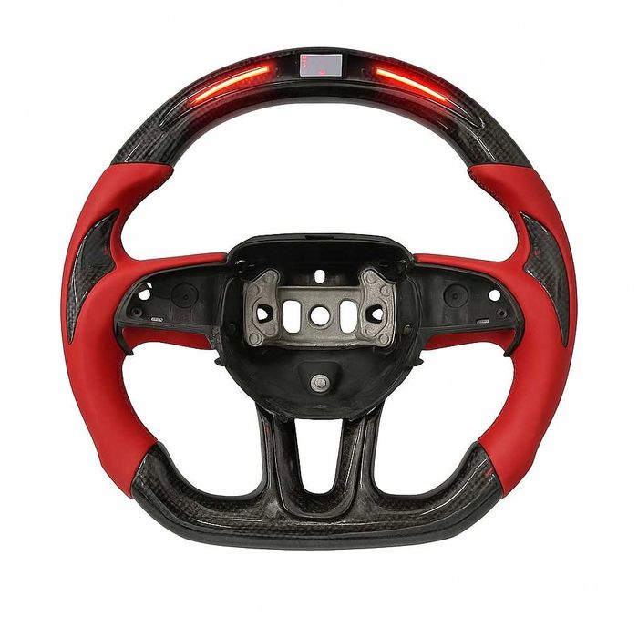 Карбонов спортен волан с LED за Dodge Charger / Challenger