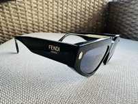 Ochelari dama lux Fendi Roma Black Geometric Sunglasses