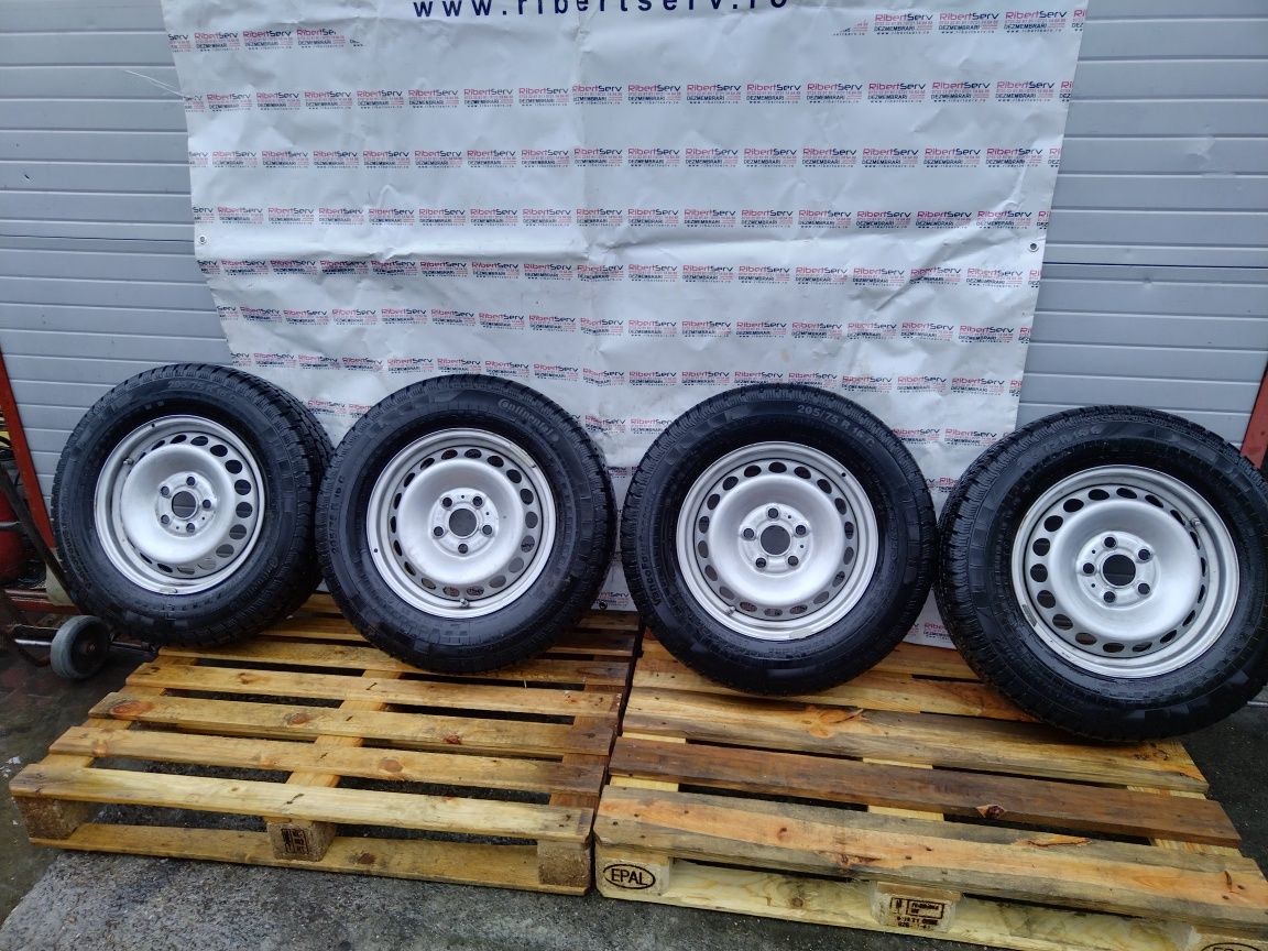 Set Jante tabla VW Crafter R16 C si anvelope M+S