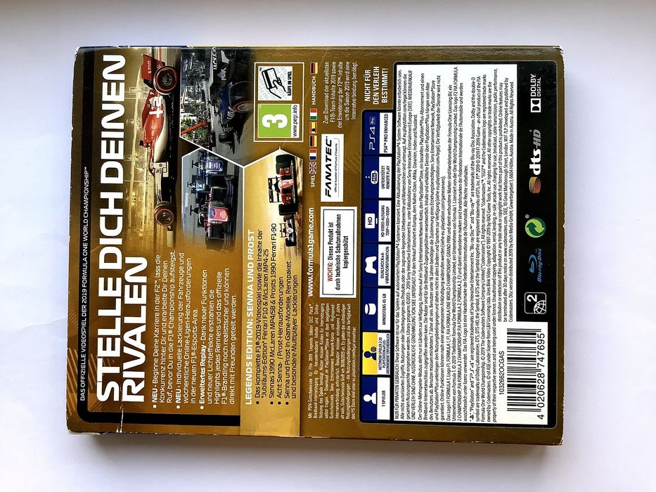 Новые диски PS4: F1 2015/2019, Ace combat 7