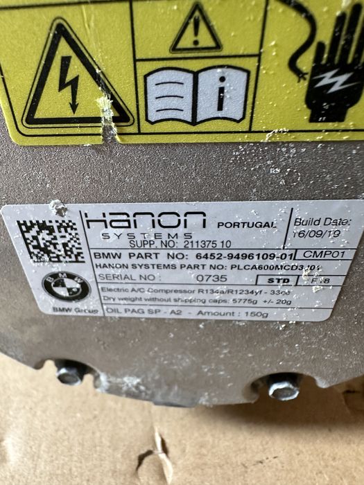 Compresor AC  BMW X1 F48 X2 F39 F45 F46 i8 F60 !