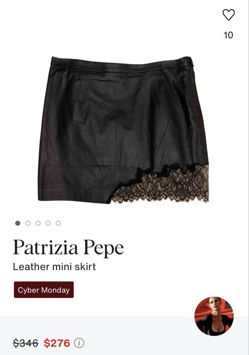 Дамска кожена пола Patrizia Pepe