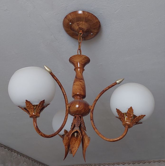 Люстра 3 рожка плафона