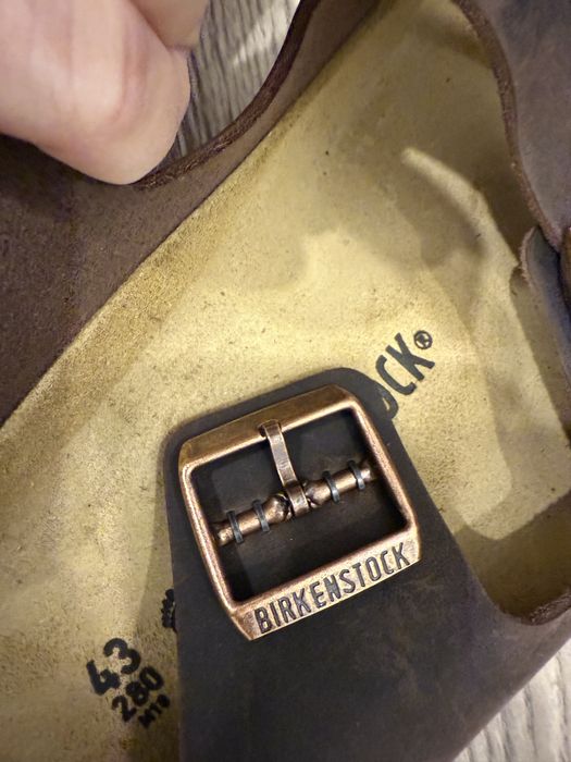 Papuci bărbați Birkenstock Arizona BS Habana-43,piele naturală