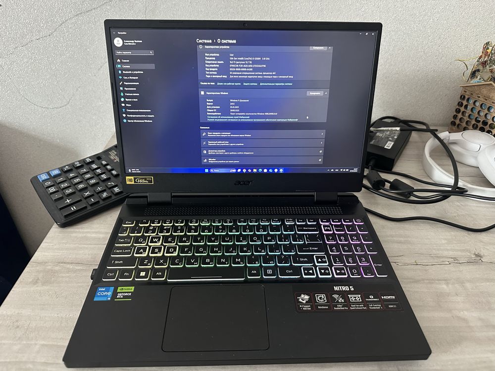 Acer nitro 5 rtx4050 i5 12500H DDR5 16 ssd500