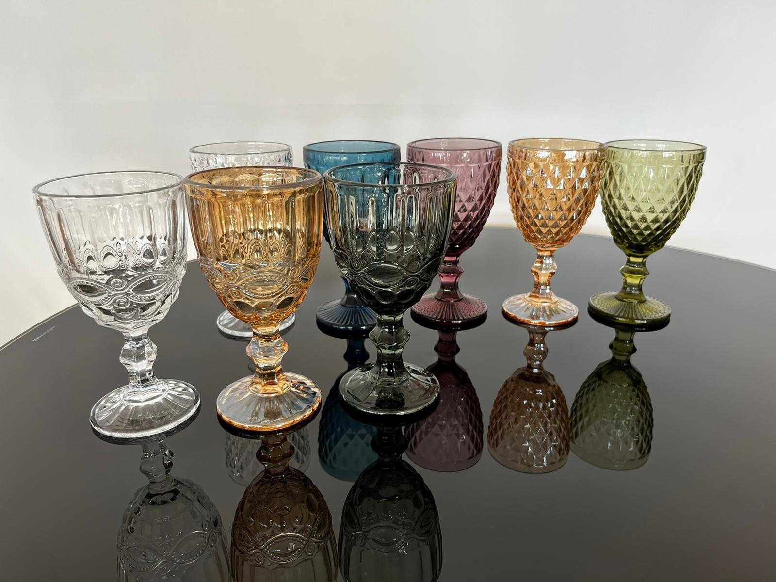 Pahare colorate pentru evenimente, pahare tip cupa goblet vintage