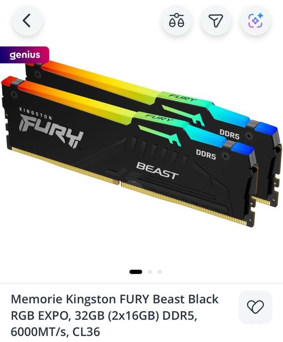 Vand 32 gb ram kingston fury beast