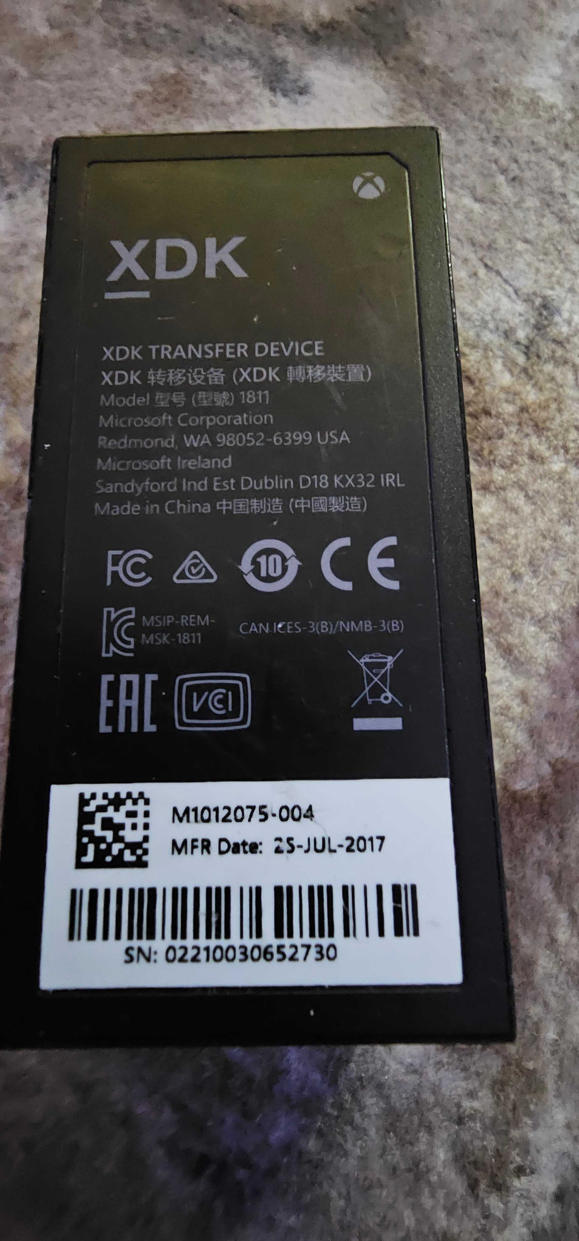 xbox one device transfer date
