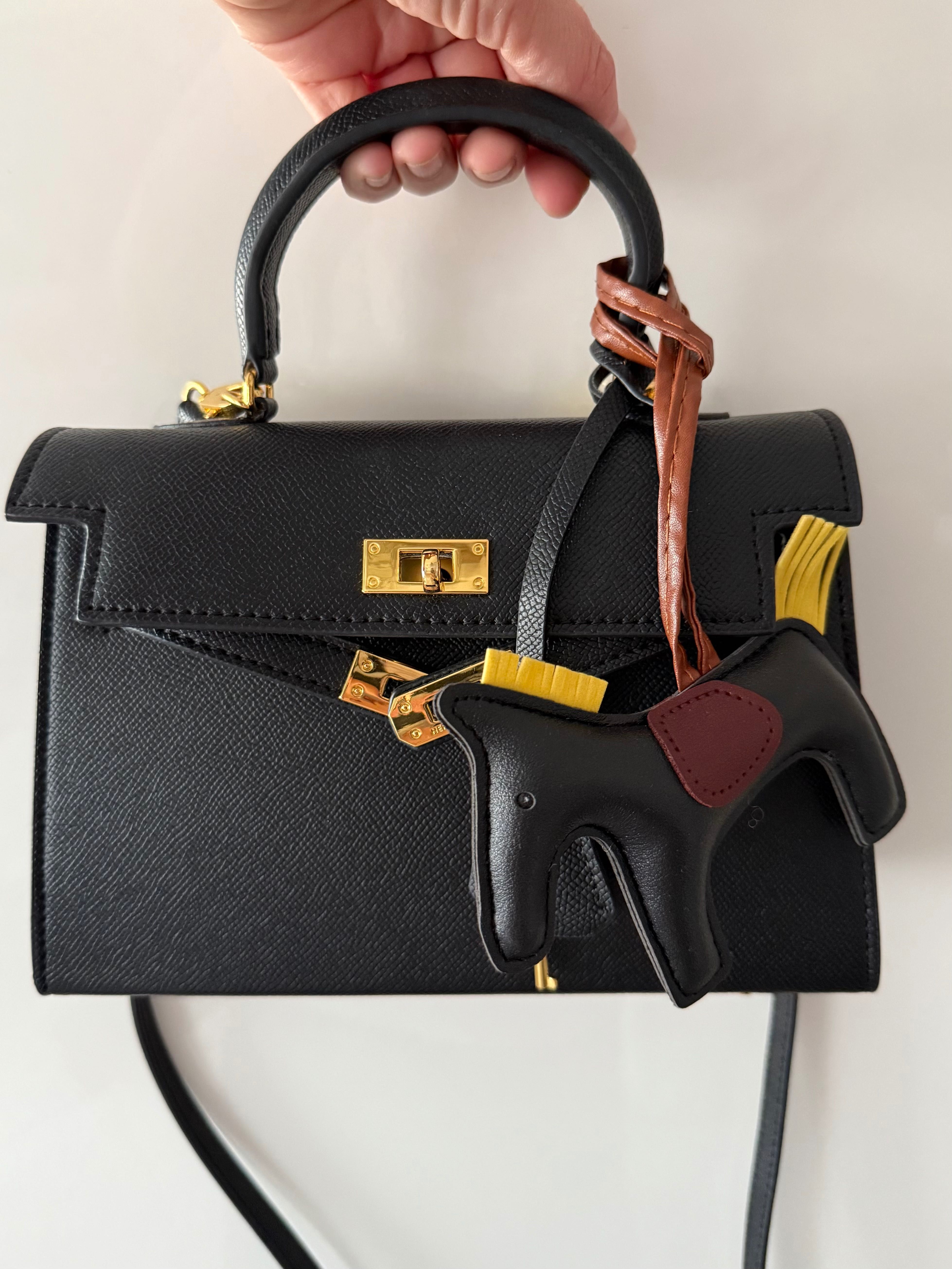 Hermes Kelly черна чанта