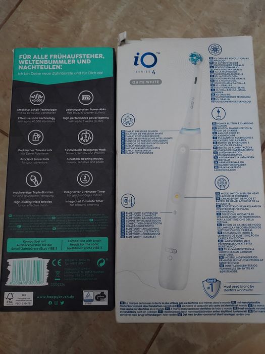 Periuta Electrica Oral-B iQ 4 și Eco Vibe3