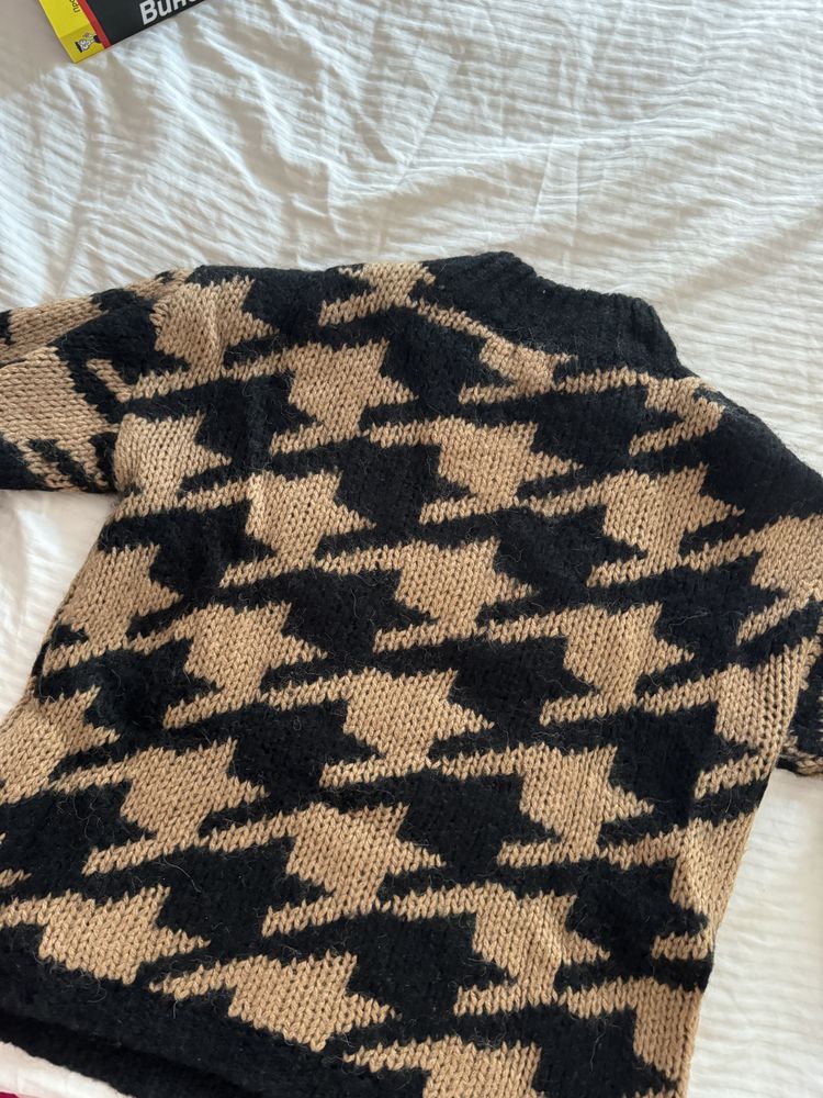 Плетен пуловер Massimo dutti