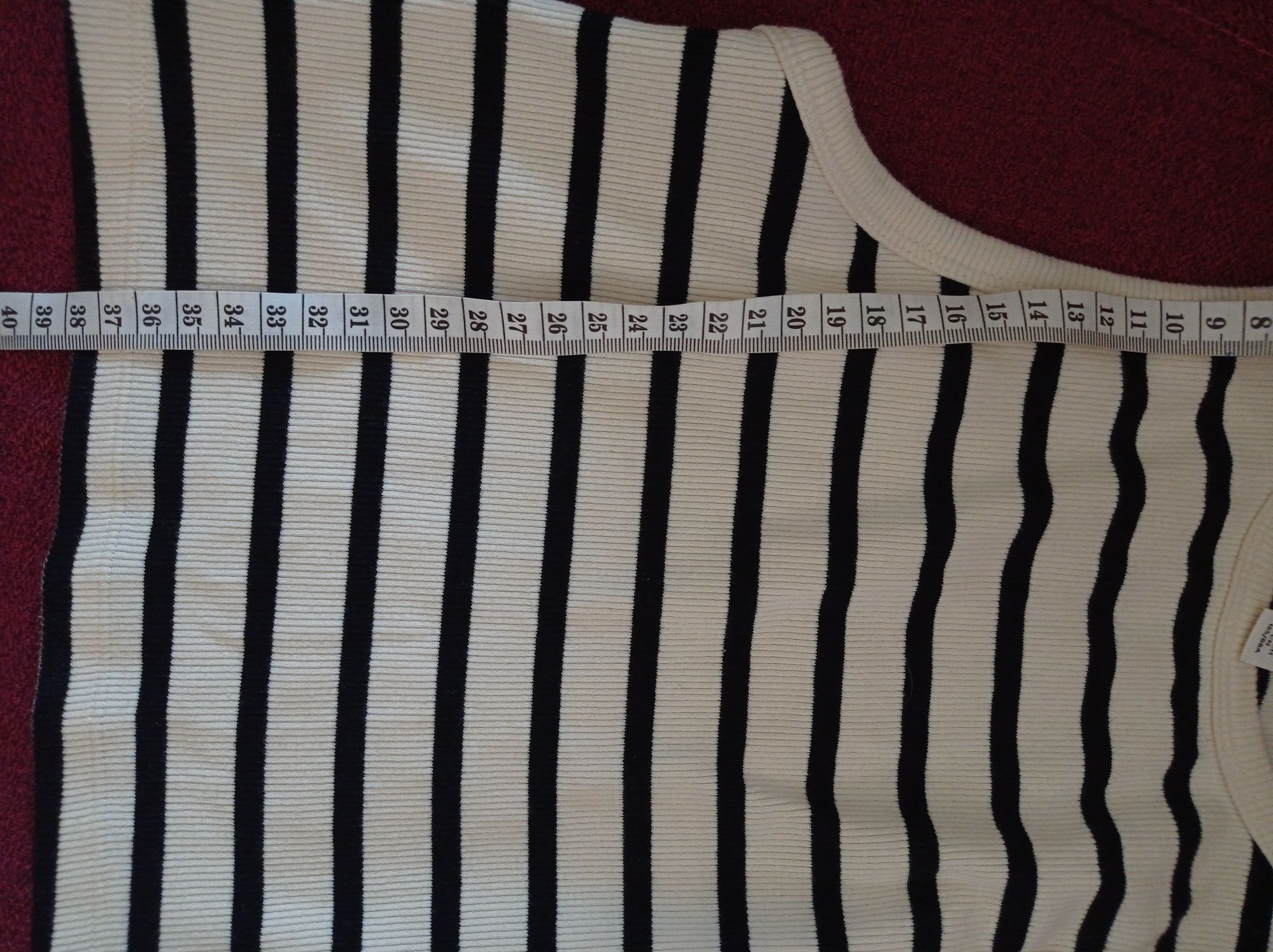Къс потник от рипсено трико H&M , S