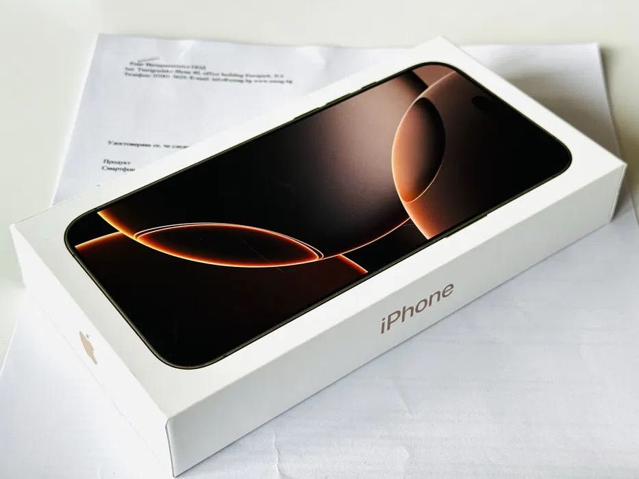 НОВ! Iphone 16 Pro Max 256GB Desert Titanium Гаранция 2 години