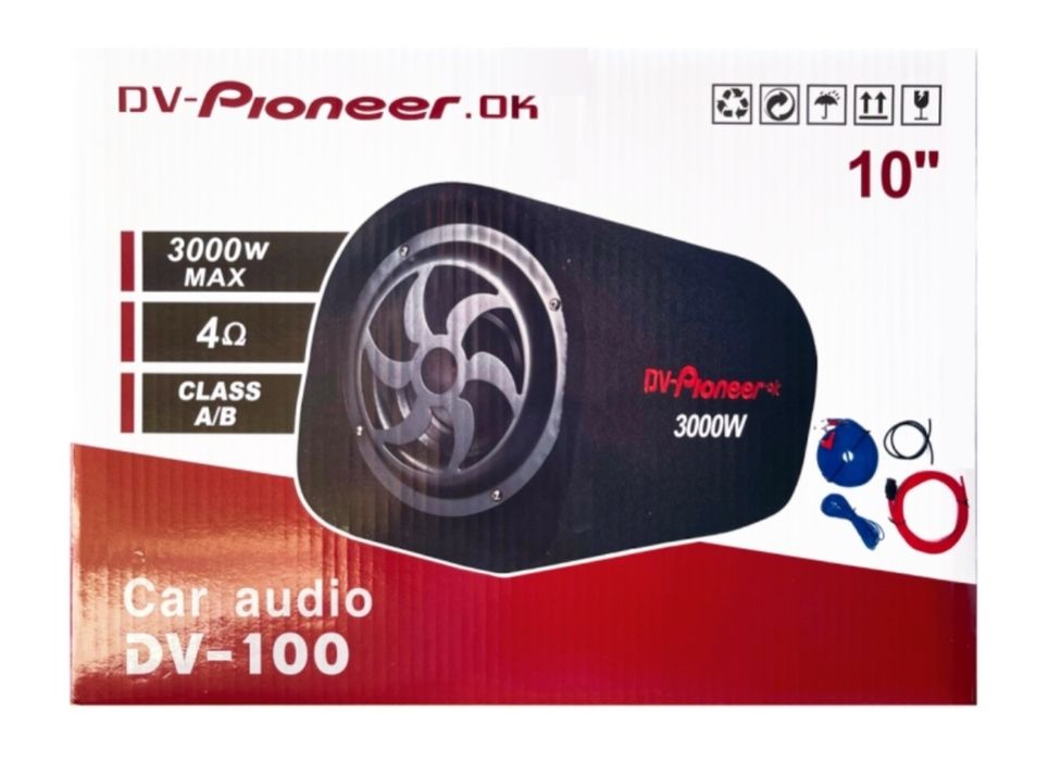 Автосабвуфер DV-Pioneer OK DV-100, 10"