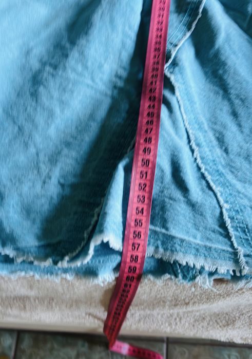 Fustă Culoare Bleu Deschis, Stil Casual/Cargo, 100% Bumbac