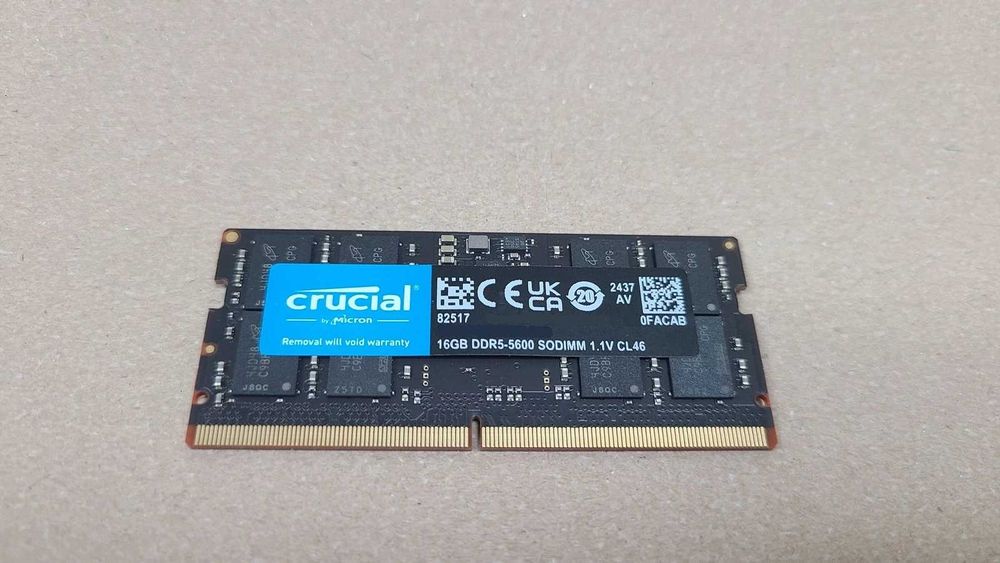 Продаю оперативную память Crucial DDR5 16 ГБ SODIMM