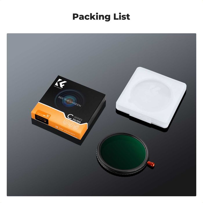 НОВО! K&F Concept 3в1 CPL, Black Mist 1/4, променлив ND2-32 филтър