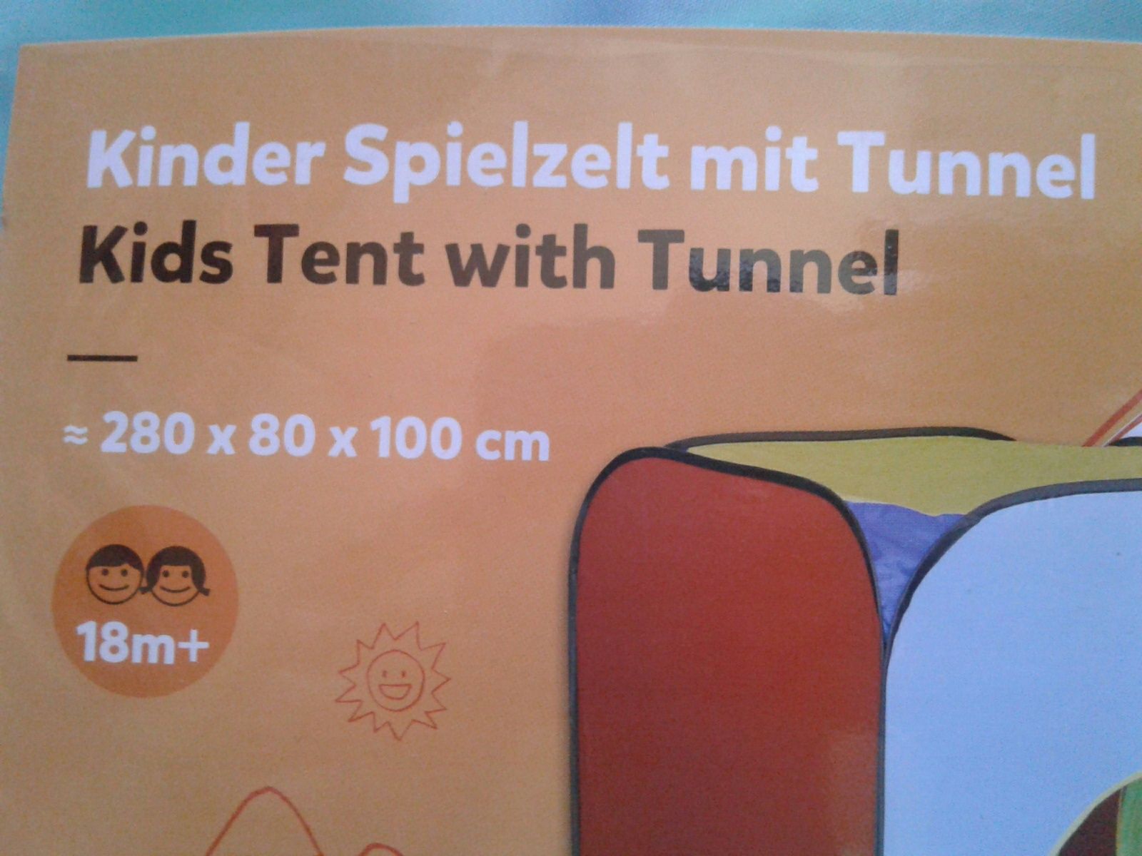 Set 2 corturi copii, cu tunel, pop-up, dim.280x80x100cm, nou