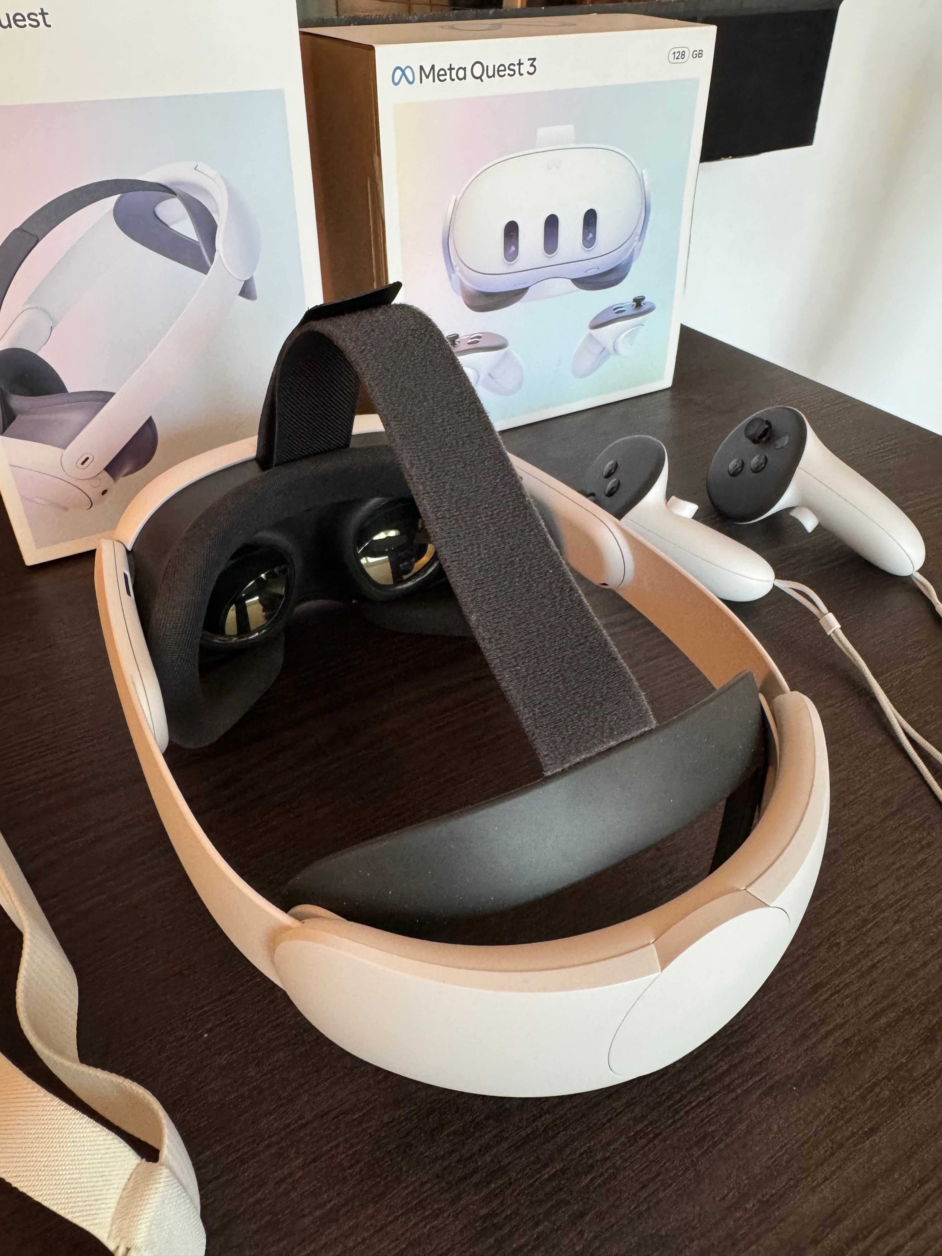 Meta Quest 3 + Meta Quest Elite Strap + Kiwi Design PC VR Link кабел