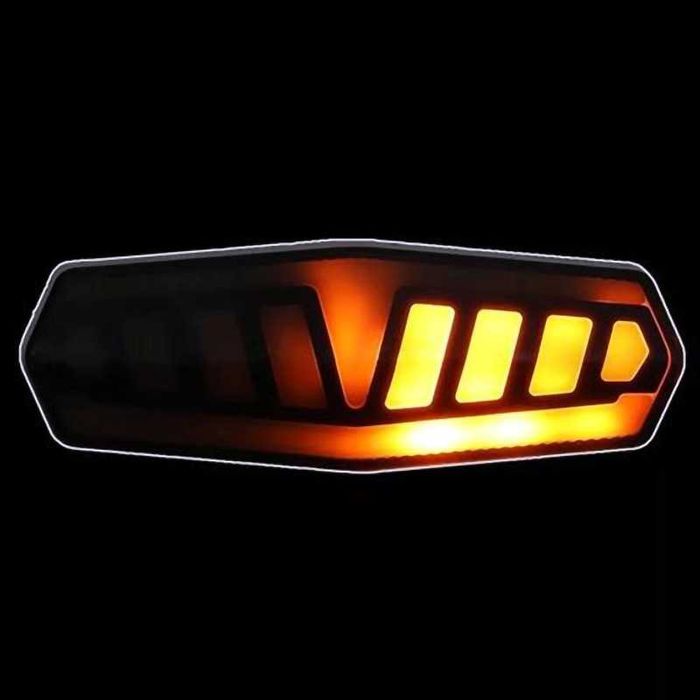 Задна LED светлина с МИГАЧИ, Безжично управление, Звуков сигнал, USB