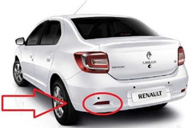 катафоты заднего бампера RENAULT Logan