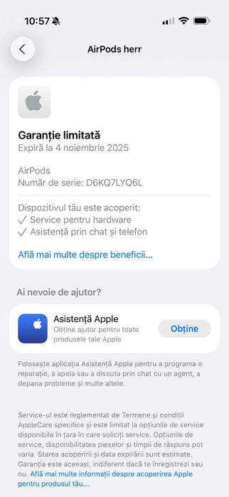 Casti APPLE AirPods 3 True Wireless Incarcare Wireless Garantie Altex