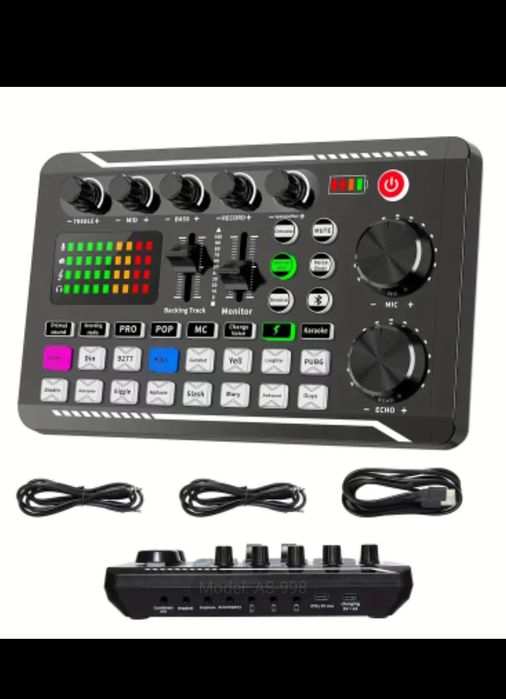 Placa de sunet externa cu Bluetooth și efecte de sunet LIVE Consola Dj