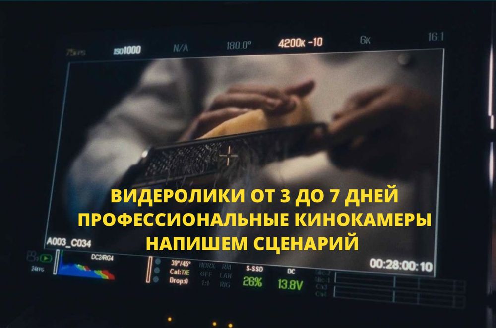 Рекламные видеоролики Астана видеосъёмка