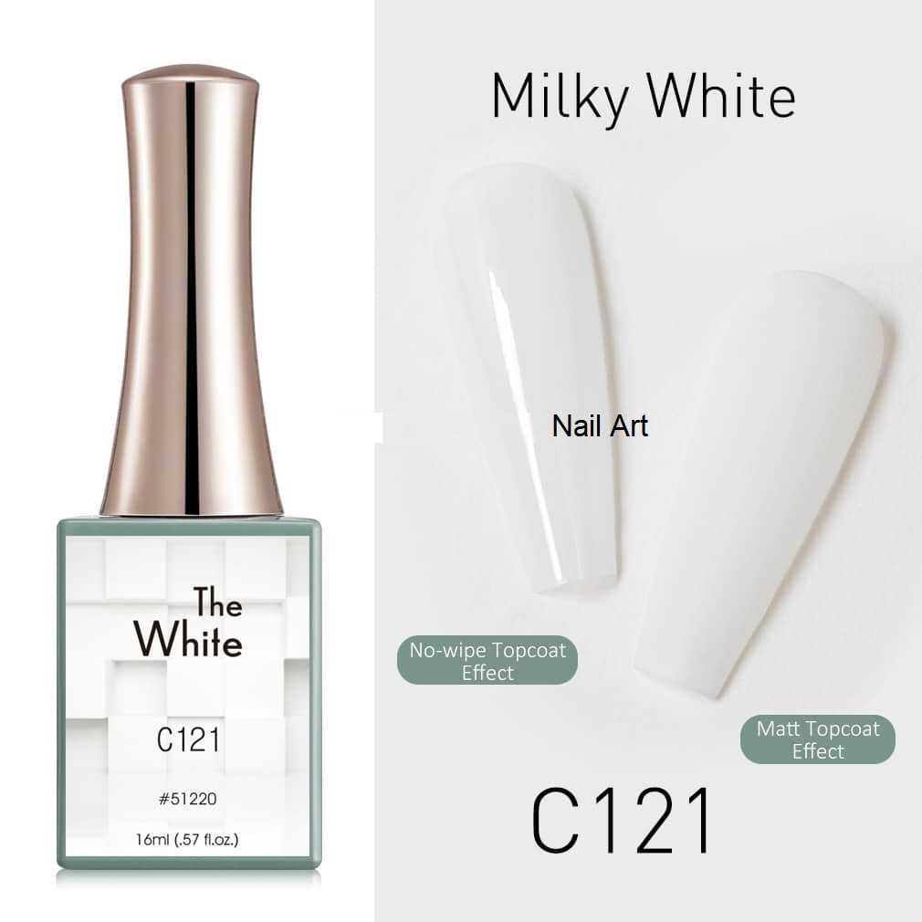 Canni Гел лак бяла серия -  White  – 16 ml