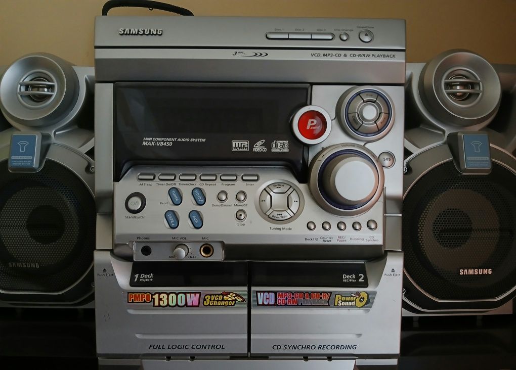 Музыкальный центр с поддержкой VCD, MP3..