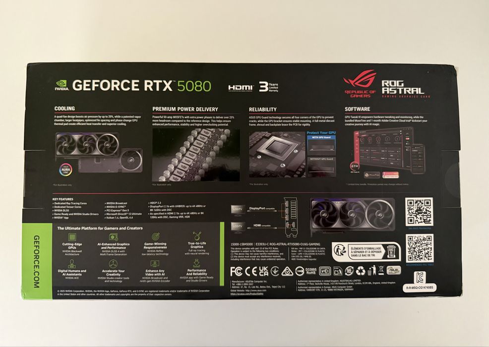7000 RON Asus Rog Astral RTX 5080 16GB GDDR7