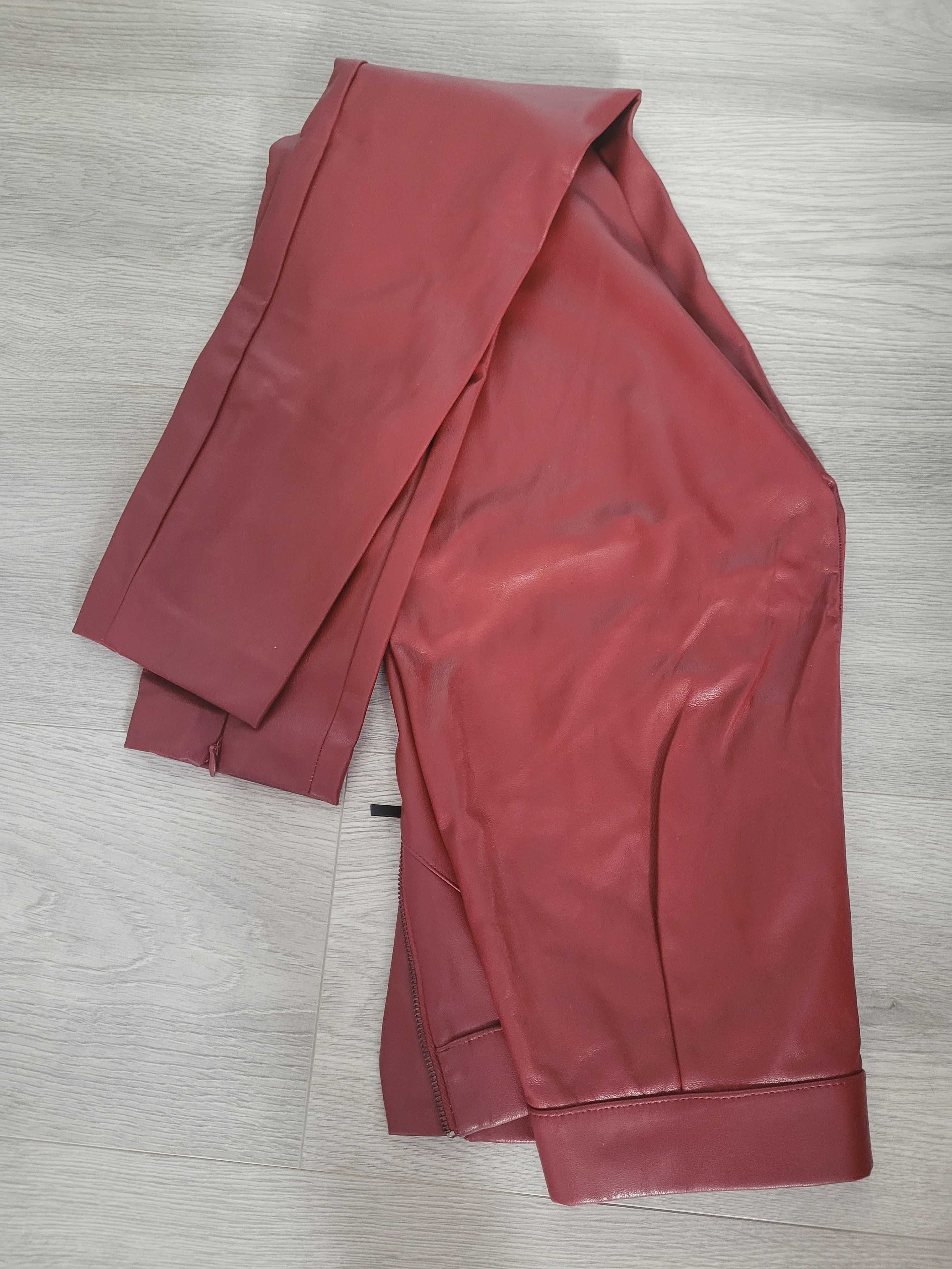 Pantaloni piele imitatie