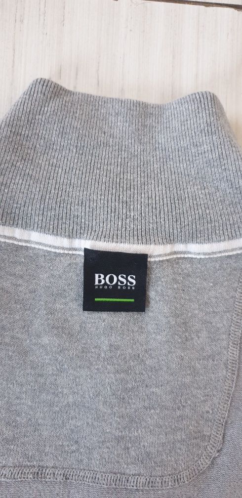 Hugo Boss Zelchior Half Zip / L/XL  ОРИГИНАЛ! Мъжки Памучен Пуловер!