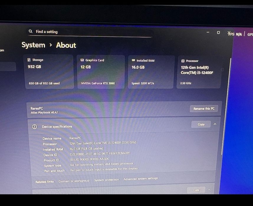 Sistem Desktop PC Gaming
