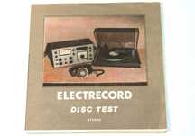 Disc test LP VINIL pt. verificare caracteristici si reglare pickup NOU