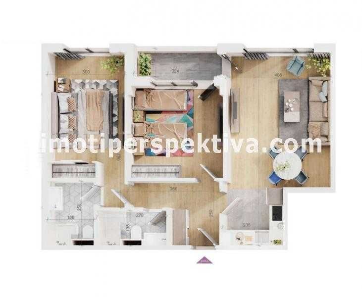 реф.10579 Чисто нов, две спални, АКТ 16-Тракия/Пощата!