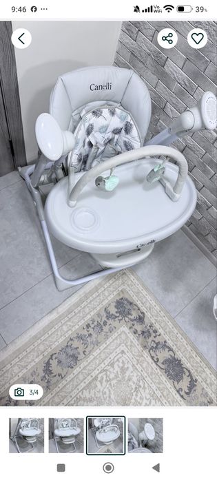 Canelli  stulchigi dlya karmleniya 2v1 ham shezlon boladi vashe zor ka