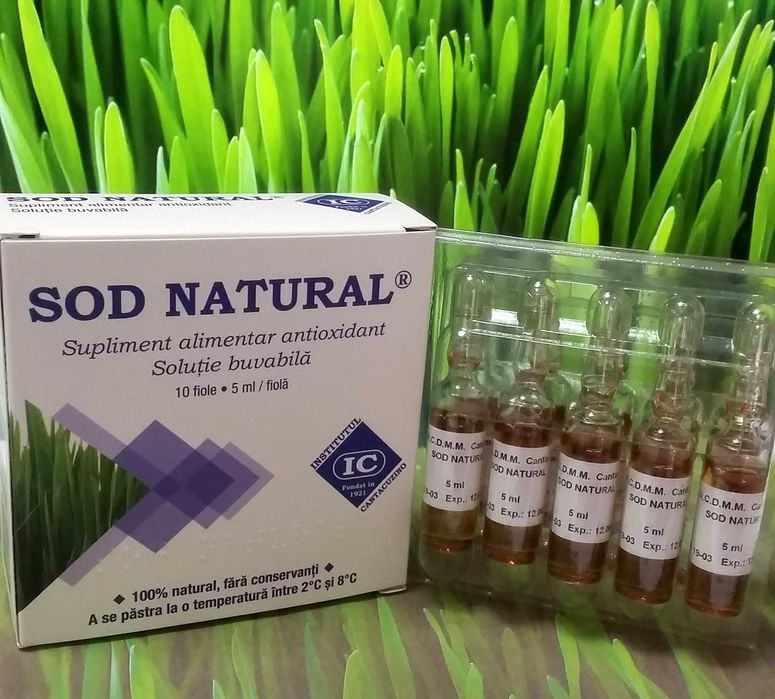 Sod natural cutie cu 10 fiole, Institutul Cantacuzino