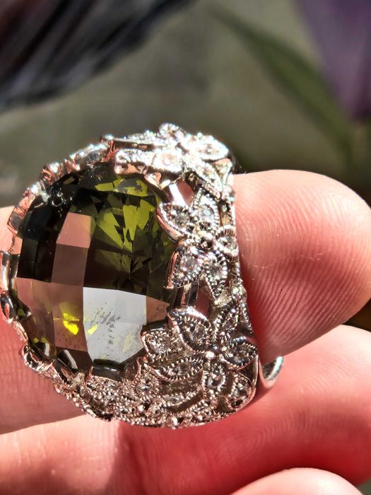 Inel vintage din argint 925, lucrat artistic